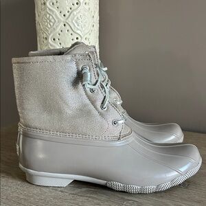 Sperry Women's Gray/Taupe Duck Boots